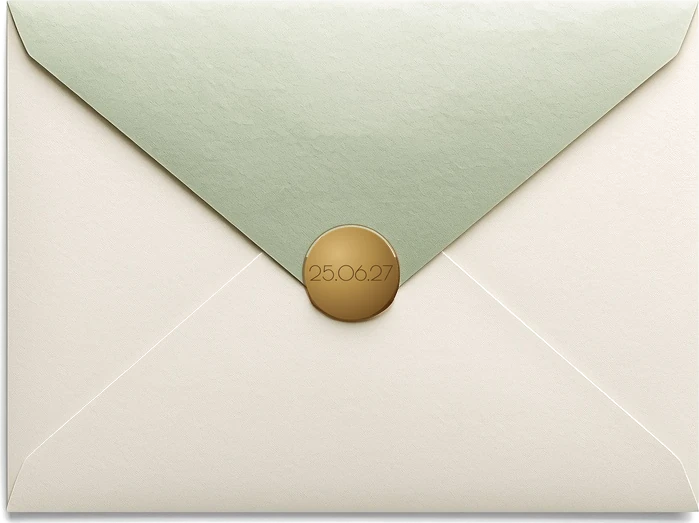 Gesloten envelop met wax zegel